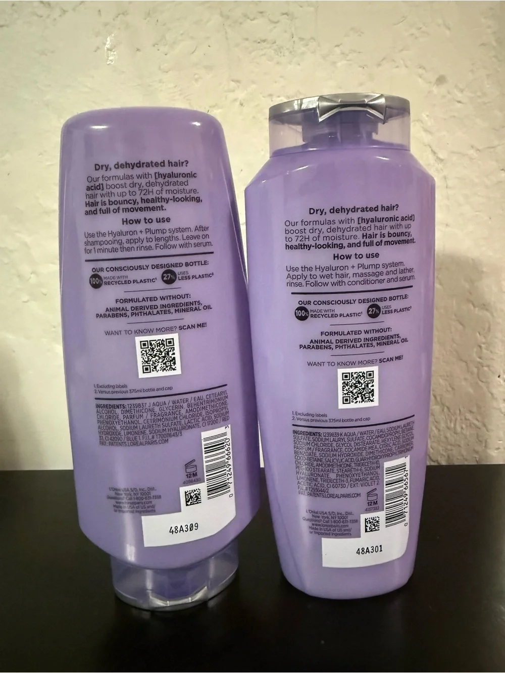 L'Oreal Elvive Hyaluron Plump Shampoo & Conditioner - Lavender Purple
